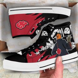 tobi emblem high top shoes custom naruto anime for fans