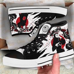 tobi high top shoes custom naruto anime japan style for fans