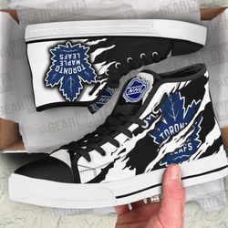 toronto mapie leafs high top shoes custom for fans