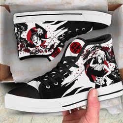 tsunade high top shoes custom naruto anime japan style for fans