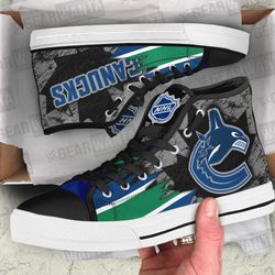vancouver canucks high top shoes custom for fans