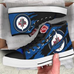 winnipeg jets high top shoes custom for fans