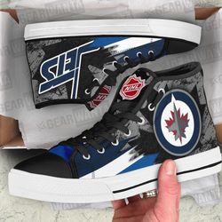 winnipeg jets high top shoes custom for fans