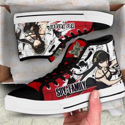 yor forger high top shoes spy x family anime for fans