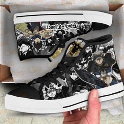 yuno and asta high top shoes custom black clover anime for fans