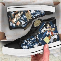 yuno high top shoes custom black clover anime for fans