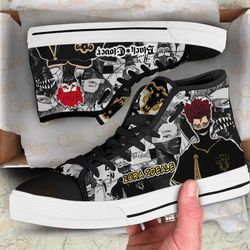 zora ideale high top shoes custom black clover anime for fans