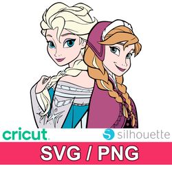 frozen svg and png files bundle for cricut and silhouette - vector images, clipart pack