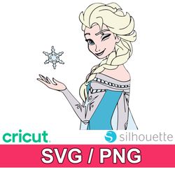 frozen svg and png files bundle for cricut and silhouette - vector images, clipart 12