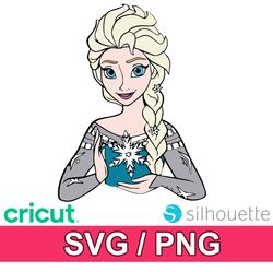frozen svg and png files bundle for cricut and silhouette - vector images, clipart 13