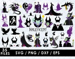 maleficent svg files, maleficent png files, vector png images, svg cut file for cricut, clipart bundle pack