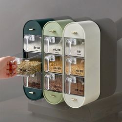 seasoning organizer box wall mount spice rack