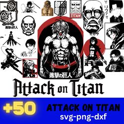 50 files attack on titan bundle svg, cartoon svg, attach on titan svg, attack on titan png, levi svg, eren svg