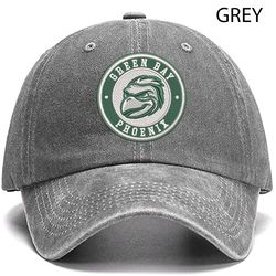 Green Bay Phoenix NCAA Embroidered Distressed Hat, NCAA Green Bay Phoenix Logo Embroidered Hat, Baseball Cap
