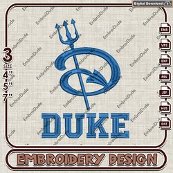 duke blue devils logo emb files, ncaa duke blue devils embroidery design, ncaa team machine embroidery files