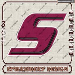 Southern Illinois Salukis NCAA S Word Logo Emb design, NCAA SIU Team embroidery, NCAA Team Logo machine embroidery file
