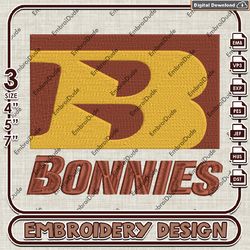 ncaa st. bonaventure bonnies word logo embroidery design, ncaa st. bonaventure bonnies embroidery, ncaa embroidery file