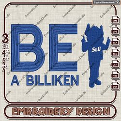 ncaa saint louis billikens text logo embroidery design, ncaa saint louis billikens embroidery, ncaa embroidery file