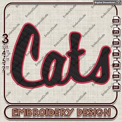 davidson wildcats team logo embroidery design ,ncaa davidson wildcats embroidery, ncaa embroidery file