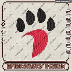 ncaa davidson wildcats mascot logo embroidery design ,ncaa davidson wildcats embroidery, ncaa embroidery file