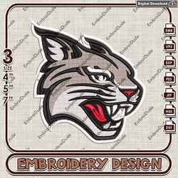 ncaa davidson wildcats head mascot logo embroidery design ,ncaa davidson wildcats embroidery, ncaa embroidery file