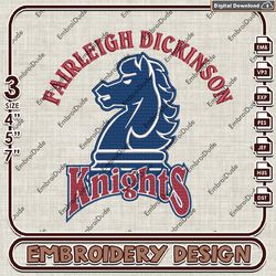fairleigh dickinson knights ncaa logo embroidery design , ncaa embroidery, ncaa embroidery file