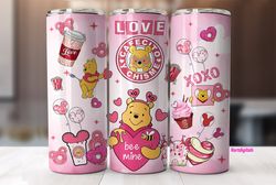 cartoon valentine tumbler wrap, bear and friends 3d christmas inflated tumbler wrap, puffy tumbler, happy valentine