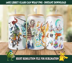magic libbey glass png, can glass wrap png, 16oz can glass png, magic can glass full wrap png, 16oz wizard glass png