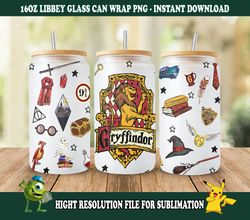 magic 16oz libbey glass can, tumbler sublimation design, png download 3