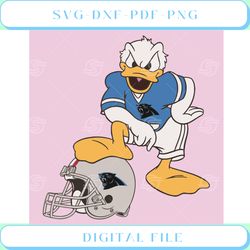 donald duck carolina panthers svg sport svg