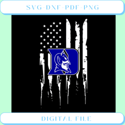 duke blue devils america flag svg, sport team svg, duke blue devils svg