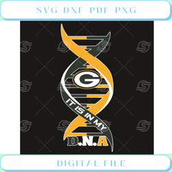 green bay packers it is my dna svg sport svg, dna svg, packers svg