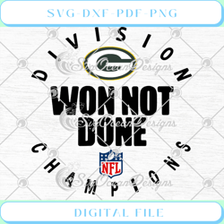 green bay packers nfl playoffs division champions won not done svg png