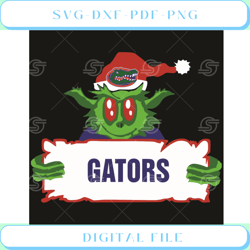 grinch florida gator svg sport svg, grinch svg, florida svg