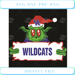 grinch kentucky wildcats svg sport svg, grinch svg, kentucky svg