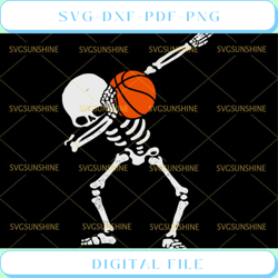 halloween skeleton basketball svg skeleton svg