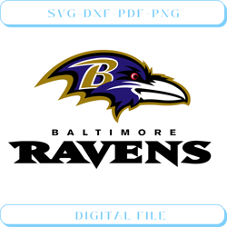 baltimore ravens logo and wordmark svg