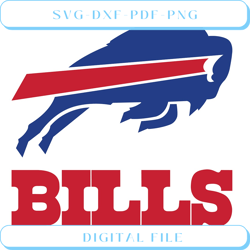 buffalo bills logo &amp wordmark svg cut file