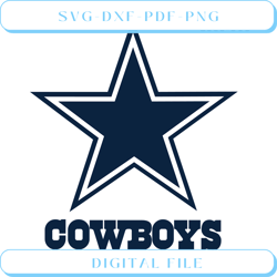 dallas cowboys logo and wordmark svg