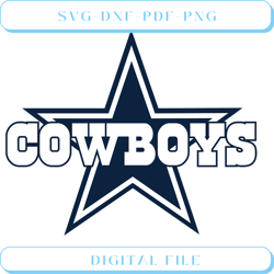 dallas cowboys wordmark &amp svg cut file