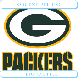 green bay packers logo and wordmark svg