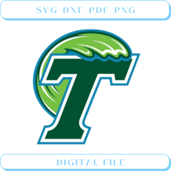 buy tulane green wave logo vector eps png files