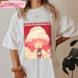 barbenheimer tshirt barbie shirt women movie lover gift, custom shirt