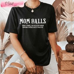 baseball softball mom shirt mom balls gift for mothers day, custom shirt