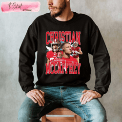 christian mccaffrey black 49ers shirt san francisco 49ers gifts for him, custom shirt
