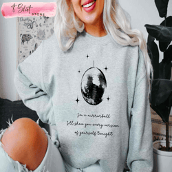 mirrorball lyrics taylor swift sweatshirt, taylor swift mirrorball album, taylor swift gifts to fans, custom shirt