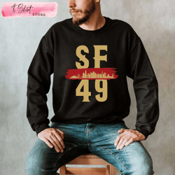 sf 49ers t shirt mens 49ers gift ideas for him, custom shirt