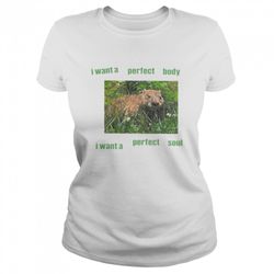 i want perfect body i want perfect soul groundhog baby tee shirt