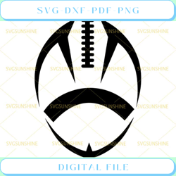 football outline svg cut file american football svg