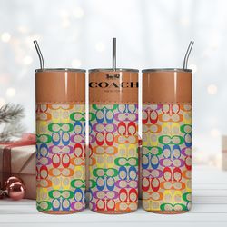 colorful coach 20oz tumbler, coach tumbler wrap